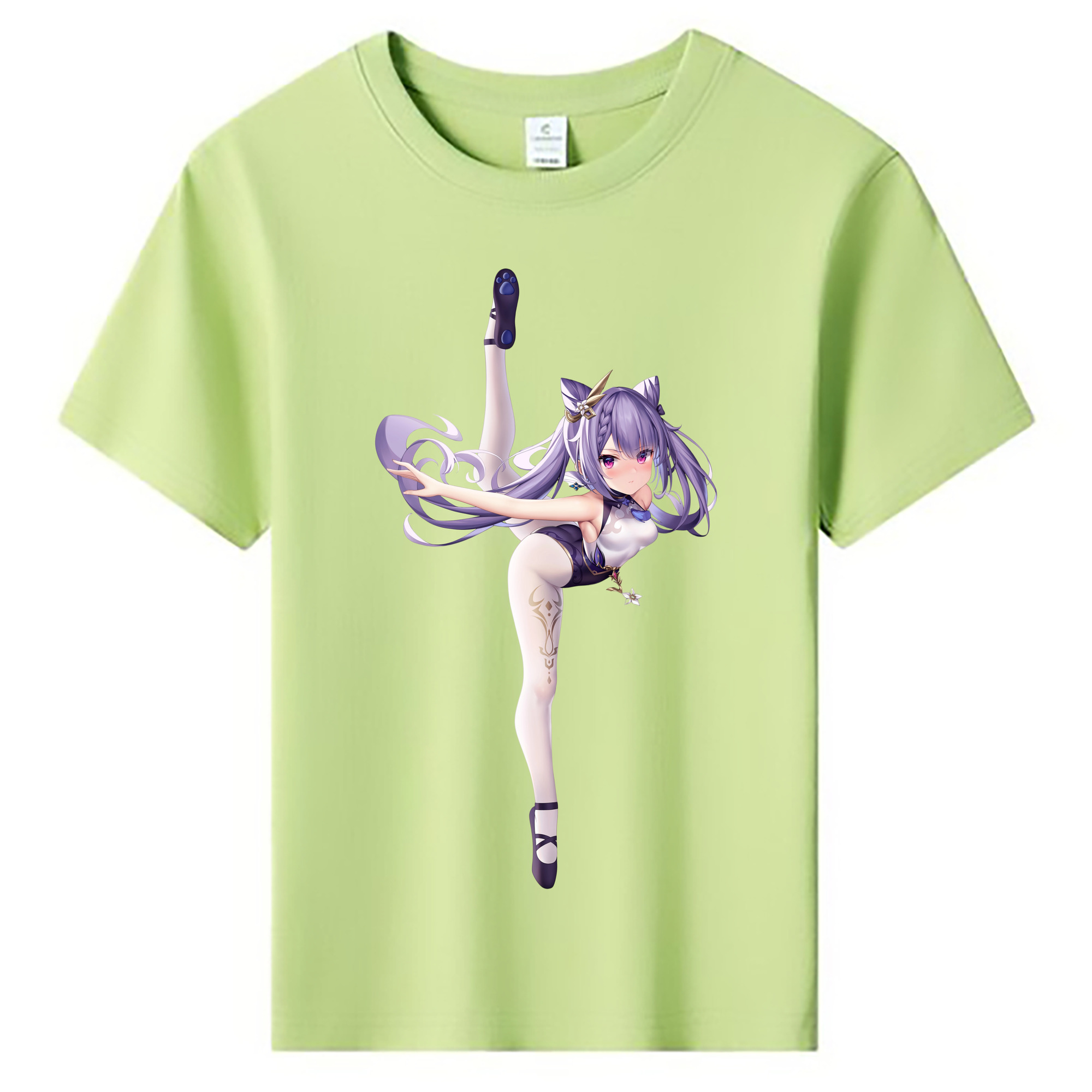 げんし神 刻晴 こくせい genshin Kokusei 綿100％キッズTシャツ（フロントプリント）